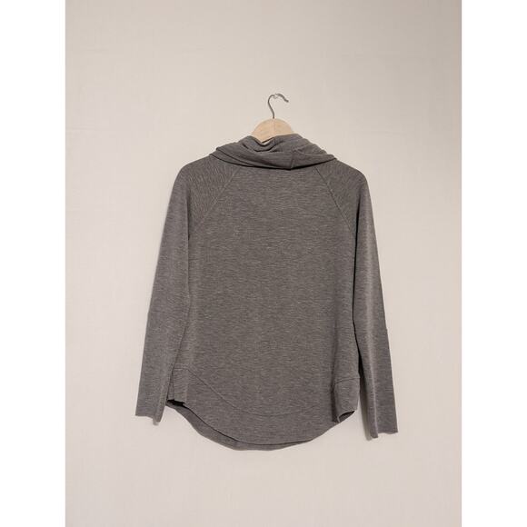 cupio pull over gray crowl neck long sleeve sweater light weight womens small - Picture 3 of 5
